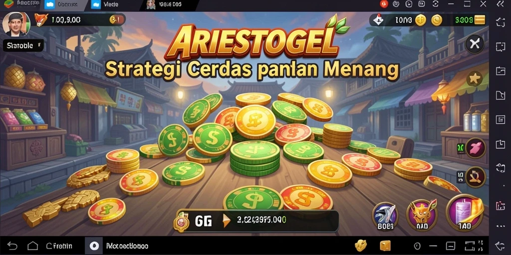 Tampilan gameplay ARIESTOGEL yang penuh strategi dan tantangan.