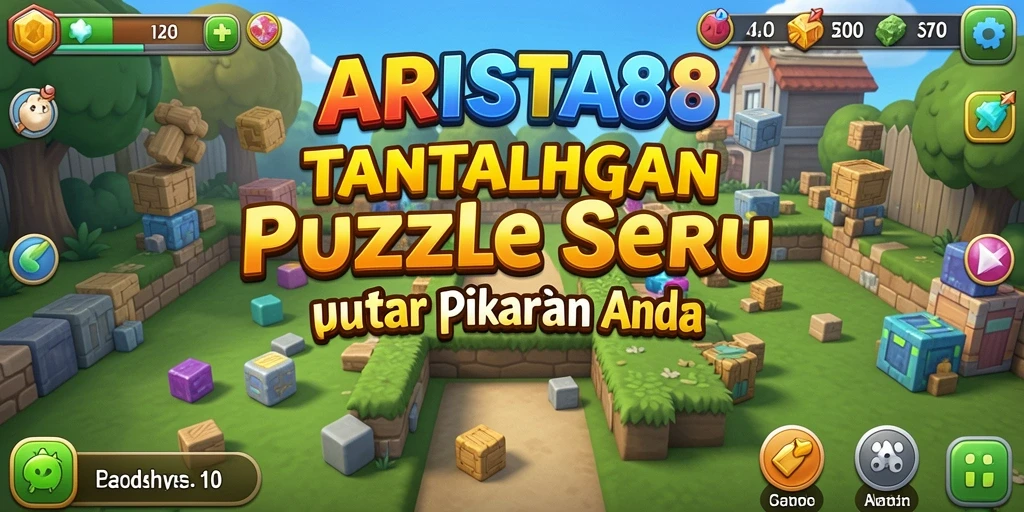Tampilan gameplay ARISTA88 dengan teka-teki menantang yang menarik.
