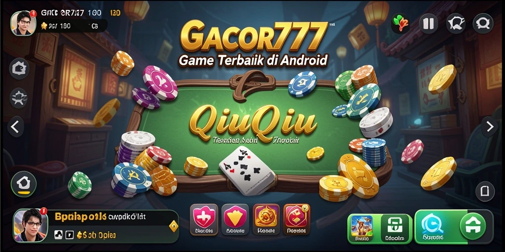 Tampilan gameplay seru dalam GACOR777 dengan karakter unik dan kartu menarik.