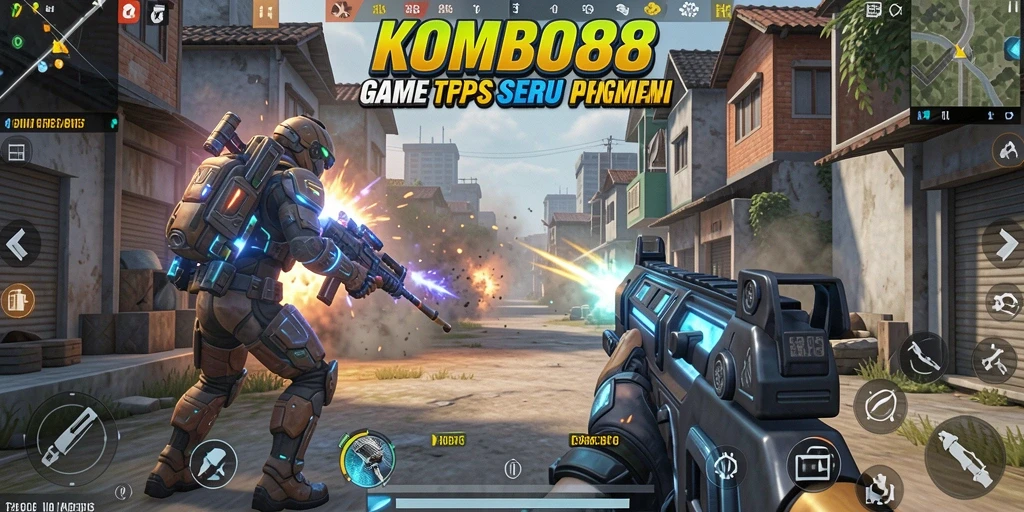 Tangkapan layar yang menunjukkan aksi gameplay menegangkan di KOMBO88.