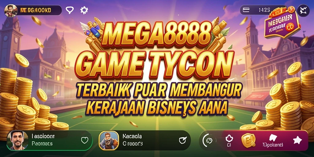 Tampilan gameplay <strong>MEGA888</strong> menampilkan grafik dan manajemen bisnis yang menyenangkan.
