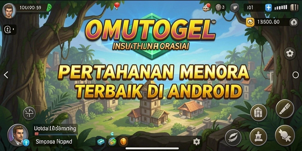 Screenshot gameplay Tower Defense OMUTOGEL yang menegangkan.