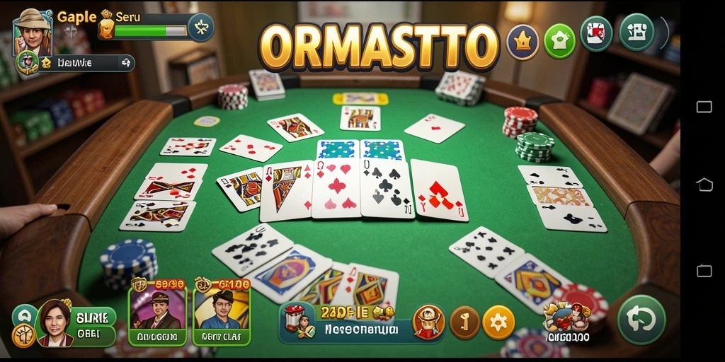 Gameplay seru dan menegangkan dalam permainan Gaple ORMASTOTO.