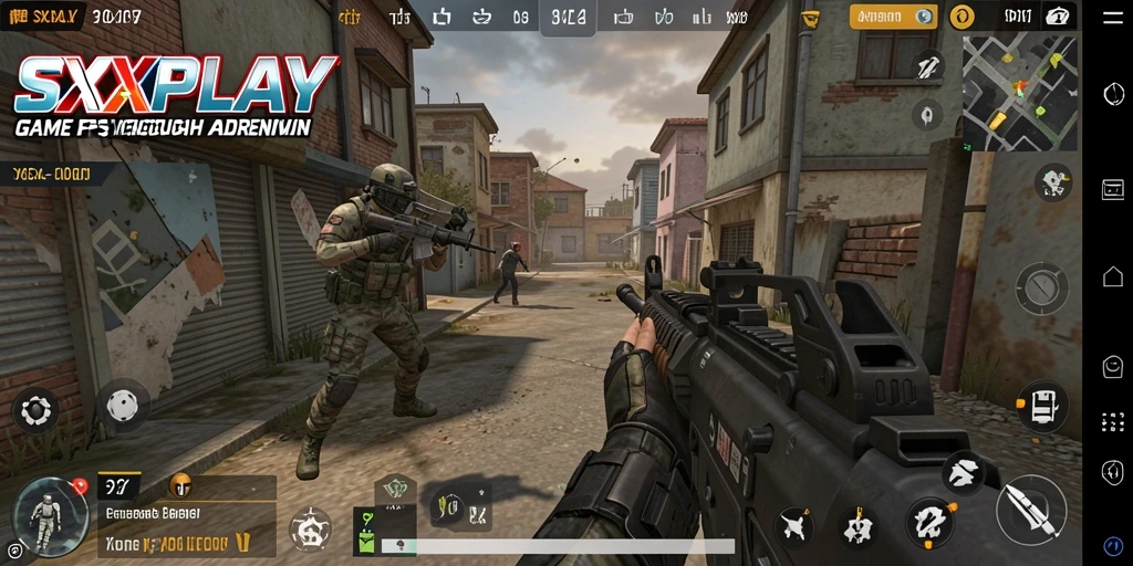Tampilan aksi seru dalam gameplay SXXPLAY yang memacu adrenalin.
