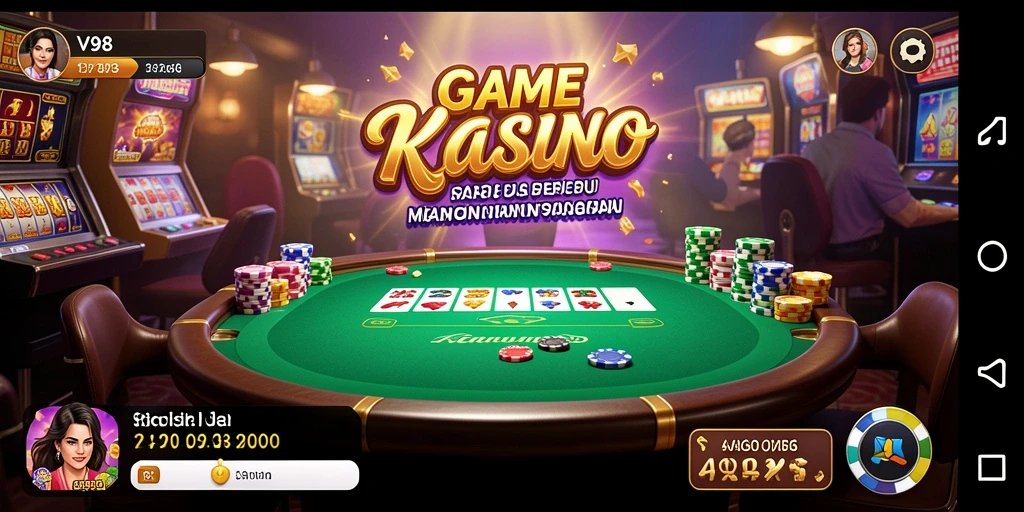 Tampilan gameplay Kasino yang mengasyikkan di V98.